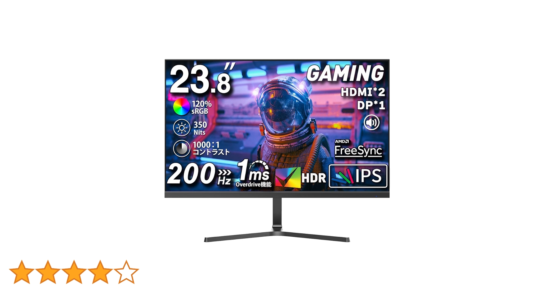 十*ん様 【極美品】cocopar モニター 23.8インチモニター 200Hz Amazon.co.jp: cocopar モニター 23.8インチ 白 HDMI2つ 200Hz
